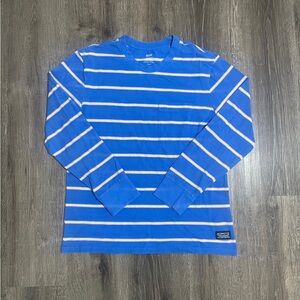 Blue, White, and Pink striped Levi’s long sleeve shirt